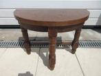 Halfrond eiken tafel bijzettafel tafeltje, Antiek en Kunst, Ophalen