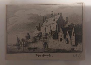 258 / Vreeswyk - Vreeswijk Gravure uit 18e eeuw beschikbaar voor biedingen