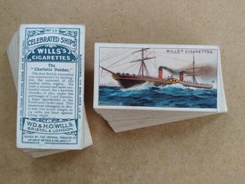 Celebrated Ships complete set 50 cigarette cards schepen  beschikbaar voor biedingen