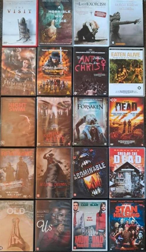 DVD Horror Films (€25partij / €9p.s. incl verzendkosten), Cd's en Dvd's, Dvd's | Horror, Gebruikt, Verzenden