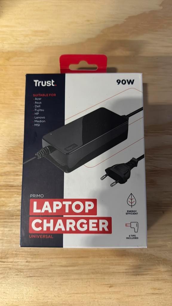RetourDeal: Trust Primo 90W - 19V Laptop Lader, Computers en Software, Laptop-opladers, Nieuw, Ophalen of Verzenden
