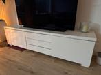 Ikea tv meubel hoogglans wit, Huis en Inrichting, Kasten | Televisiemeubels, Ophalen, Gebruikt, 150 tot 200 cm, Minder dan 100 cm