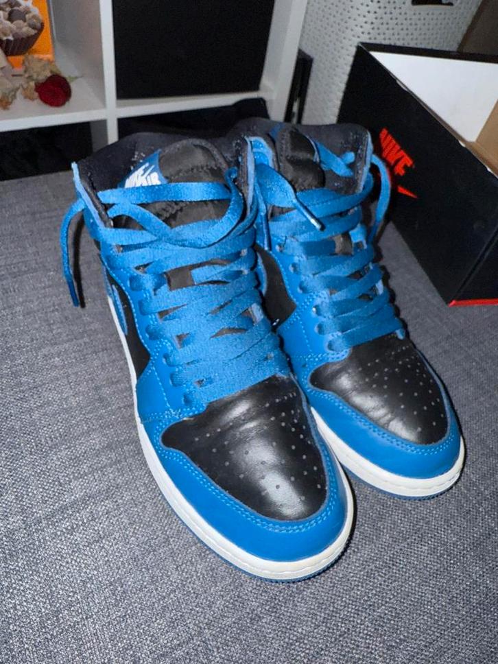 Jordan 1 OG GD Dark Marina blue, Kleding | Heren, Schoenen, Zo goed als nieuw, Sneakers of Gympen, Blauw, Ophalen of Verzenden