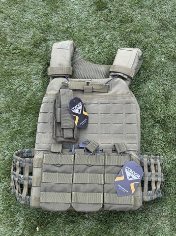 Plate Carrier Groen NIEUW incl. Pouches condor & Foam Plaat  beschikbaar voor biedingen