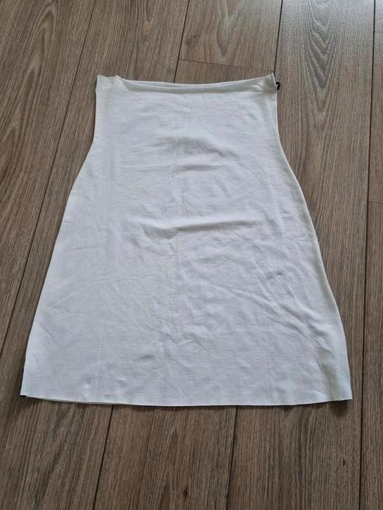 Zeer leuke en nette witte zomerrok van Henriette Steffensen, Kleding | Dames, Rokken, Zo goed als nieuw, Maat 38/40 (M), Wit, Knielengte