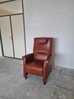 Sta Op Stoel Leer / Elektrisch, Huis en Inrichting, Stoelen, Ophalen, Bruin, Leer, Zo goed als nieuw