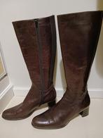Bruinlederen dames laarzen, Ophalen, Hoge laarzen, Bruin, Zo goed als nieuw