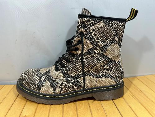 Salinyang, maat 41, biker boots met reptiel printje, Kleding | Dames, Schoenen, Zo goed als nieuw, Lage of Enkellaarzen, Zwart