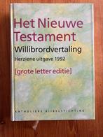 Bijbel het NT Willibrordvertaling 1992 grote letter editie, Christendom | Katholiek, KBS, Ophalen of Verzenden, Zo goed als nieuw