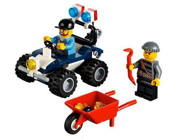 Lego | City | Politie quad | 60006, Kinderen en Baby's, Speelgoed | Duplo en Lego, Gebruikt, Lego, Complete set, Ophalen of Verzenden