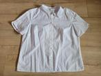 Witte blouse met knoopjes op de mouw maat 46 ~ TH0054, Ophalen of Verzenden, Zo goed als nieuw, Maat 46/48 (XL) of groter, Wit