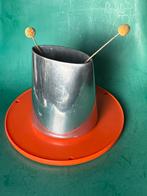 Vintage IKEA aluminium vaas space age chrome Sörglos 2011, Huis en Inrichting, Overige materialen, Gebruikt, Overige kleuren, Ophalen of Verzenden