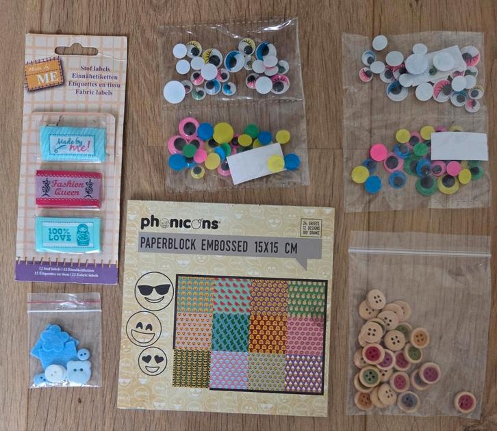 Hobbypakket, knutselen, scrappen, kaarten maken, Hobby en Vrije tijd, Scrapbooking, Zo goed als nieuw, Ophalen of Verzenden