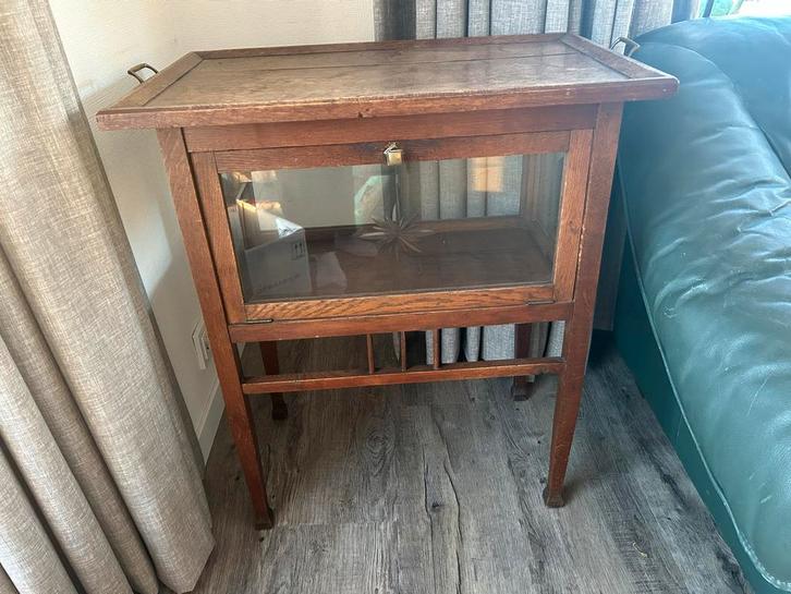 Art Deco Theekastje met Dienblad - Ca 1920, Antiek en Kunst, Antiek | Meubels | Kasten, Ophalen of Verzenden