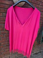 Roze Top met Franjes - Maat 56, Kleding | Dames, Maat 46/48 (XL) of groter, Ophalen of Verzenden, Korte mouw, Roze