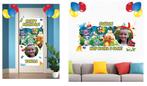Pokemon muurposter - deurposter met naam & foto kind 120x60, Rechthoekig Staand, Nieuw, Ophalen of Verzenden, A1 t/m A3