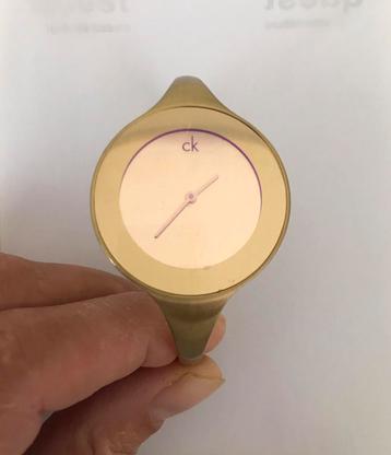  Dames Horloge Calvin Klein Mirror Goudkleurig beschikbaar voor biedingen