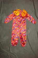 CARNAVAL dun glimmend clown onesie pak, rood geel stip, 128, Ophalen of Verzenden, Zo goed als nieuw, 122 t/m 128, Jongen