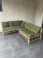 Bamboo loungebank loungeset incl kussens, Tuin en Terras, Tuinsets en Loungesets, Gebruikt, Ophalen of Verzenden