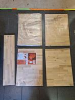 Reststukken berkenhouten werkbladen, Doe-het-zelf en Verbouw, Hout en Planken, Ophalen, 25 tot 50 mm, Nieuw, Plank