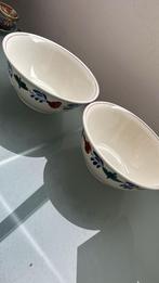 Twee slakommen Boerenbont, Antiek en Kunst, Ophalen of Verzenden