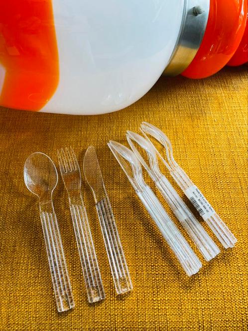 Vintage Design Lengteribbel CURVER Bestekset, Huis en Inrichting, Keuken | Bestek, Nieuw, Bestekset, Kunststof, Ophalen of Verzenden