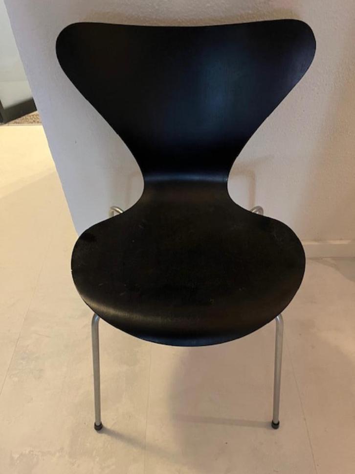 Vintage design Arne Jacobsen Butterfly stoelen, Huis en Inrichting, Stoelen, Gebruikt, Twee, Hout, Metaal, Zwart, Ophalen