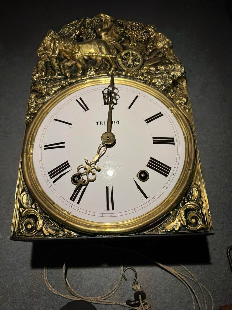 Antieke Franse Pendule - Troutot comptoise klok, Ophalen