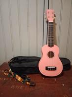 Ukulele roze Aengus met tas, Nieuw, Ophalen of Verzenden, Ukelele