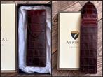 Luxe bril etui - Aspinal of London - volnerf leer - 17x6x2cm, Overige merken, Gebruikt, Bruin, Ophalen of Verzenden