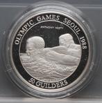 50 Gulden 1988 Suriname Nesty Olympiade Seoel - PROOF, Koningin Juliana, Verzenden, Zilver, Losse munt