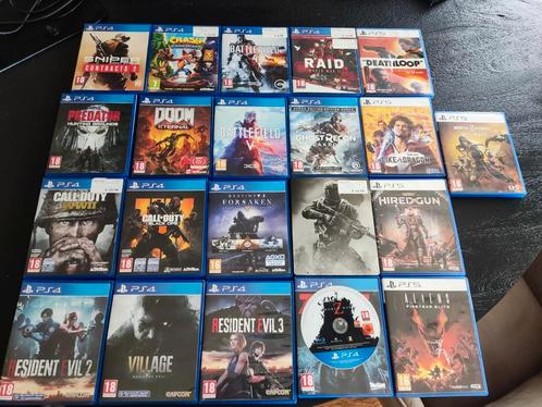 PS4 & PS5 Games 21 stuks Playstation, Spelcomputers en Games, Games | Sony PlayStation 4, Zo goed als nieuw, 1 speler, Vanaf 18 jaar
