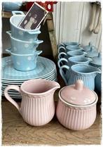 SALE! Melkkannetje, suikerpot met deksel, porcelein roze, Orderchamp, Amsterdam, Overige typen, Nieuw