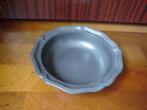 Schaal Tin (8945-47) Diameter 23 cm.Hoogte 6 cm, Ophalen of Verzenden, Zo goed als nieuw, Rond, Glas
