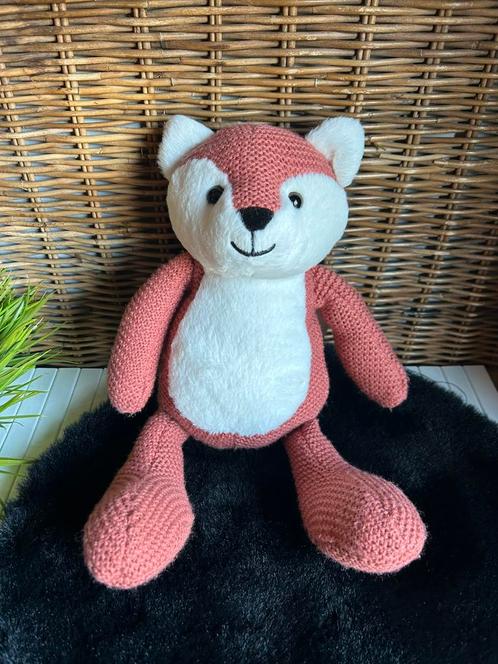 Hema gebreide knuffel vos vosje knuffeltje knuffels, Kinderen en Baby's, Speelgoed | Knuffels en Pluche, Zo goed als nieuw, Overige typen