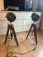 Industriele driepoot staande lamp, Huis en Inrichting, Lampen | Vloerlampen, Ophalen of Verzenden, Zo goed als nieuw, 150 tot 200 cm