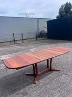 Vintage eettafel teak dyrlund uitschuifbaar deens, Huis en Inrichting, Tafels | Eettafels, Ophalen, Gebruikt, C, Vijf personen of meer