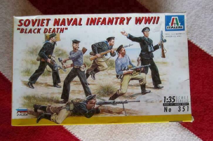 Italeri 351 Soviet Naval infantry ww2 1/35, Hobby en Vrije tijd, Modelbouw | Figuren en Diorama's, Nieuw, 1:35 tot 1:50, Ophalen of Verzenden