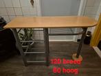 Leuk tafeltje met opbergruimte, Ophalen, Gebruikt, 100 tot 150 cm, Overige typen