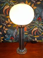 Vintage design lamp 70s opaline tafellamp chroom, Huis en Inrichting, Lampen | Tafellampen, Overige materialen, Zo goed als nieuw