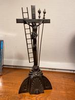 Kruisbeeld jezus Tin antiek, Ophalen of Verzenden