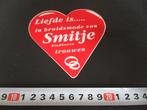sticker EHV  Liefde is in bruidsmode van Smitje trouwen, Ophalen, Zo goed als nieuw, Sticker
