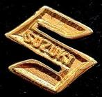 Suzuki pin- goudkleurig, Verzamelen, Verzenden, Nieuw, Transport, Speldje of Pin