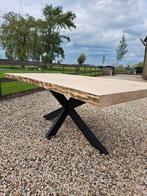 Populierenhout boomstamtafel, Huis en Inrichting, Tafels | Eettafels, Ophalen, Nieuw, 50 tot 100 cm, Vijf personen of meer