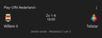 GEZOCHT WILLEM 2 VS TELSTAR, Tickets en Kaartjes