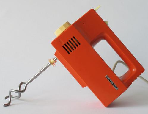 Vintage Kalorik mixer - retro oranje handmixer - 1970's, Verzamelen, Retro, Huis en Inrichting, Ophalen of Verzenden
