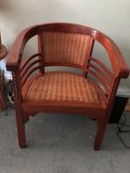 Houten stoel met rieten zitting, Ophalen, Gebruikt, Bruin, Eén