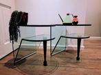 Set van 2 Tonelli Birrillo design tafels – Hermian Sneyders, Ophalen, Glas, Minder dan 55 cm, Design vintage