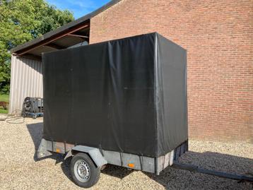 Huif aanhanger 750 kilo aanhangwagen gegalvaniseerd  beschikbaar voor biedingen