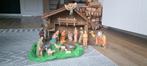 Houten Kerststal - 21 Delig - Atelier Perree, Antiek en Kunst, Antiek | Religie, Ophalen of Verzenden